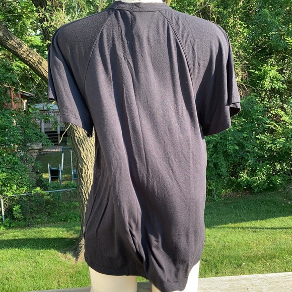 ⚜️Free People Black Short Sleeve Choker Neck Blouse! - Picture 5 of 8